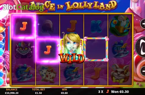 Скрин3. Alice in Lollyland слот