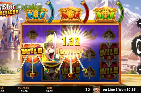 Скрин3. 3 Wonders Tiny Musketeers слот