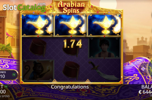 Скрин4. Arabian Spins слот