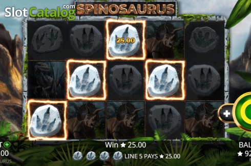 Скрин3. Spinosaurus (Booming Games) слот
