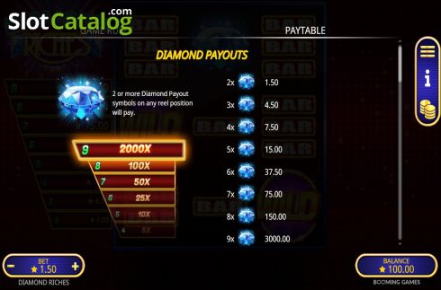 Скрин8. Diamond Riches слот