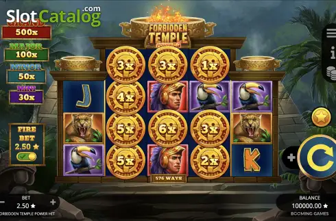 Скрин2. Forbidden Temple Power Hit слот