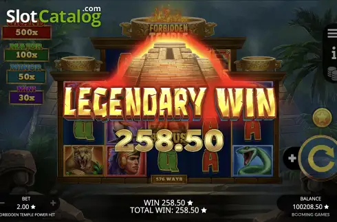 Скрин5. Forbidden Temple Power Hit слот