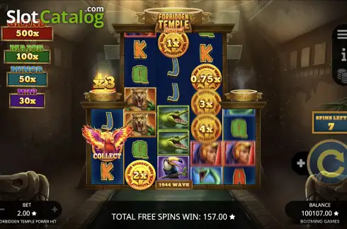 Скрин8. Forbidden Temple Power Hit слот