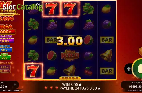 Скрин3. 64 Gold Coins Hold and Win 20,000 слот