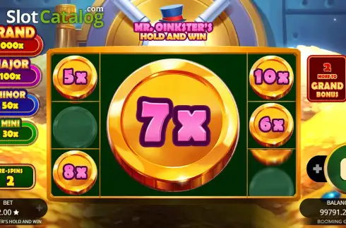 Скрин3. Mr. Oinksters Hold and Win слот