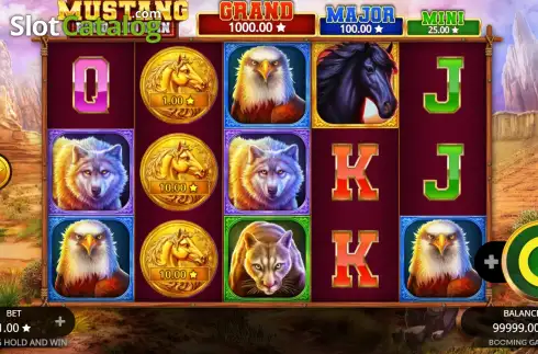 Скрин2. Mustang Hold and Win слот