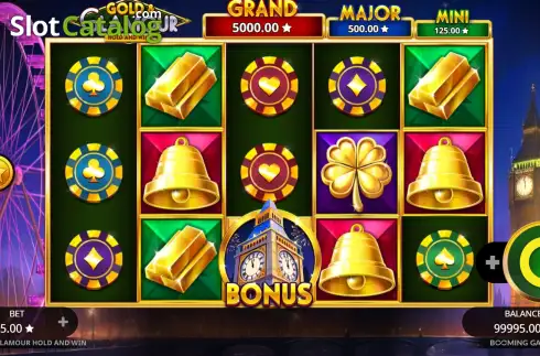 Скрин2. Gold & Glamour Hold and Win слот