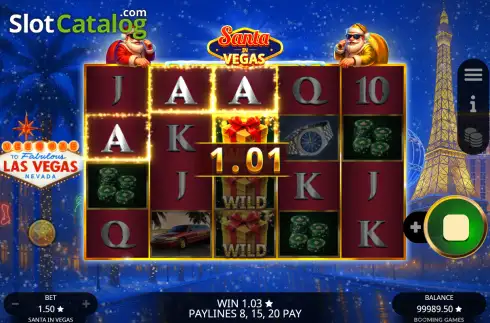 Скрин3. Santa In Vegas слот