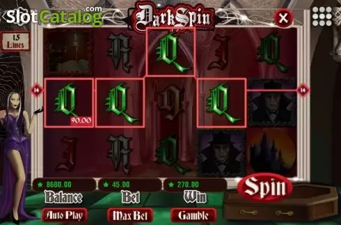 Скрин5. Dark Spin слот
