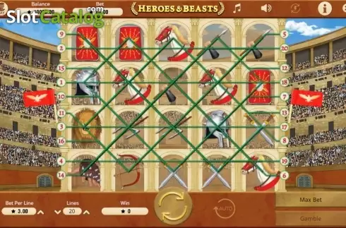 Скрин3. Heroes & Beasts слот