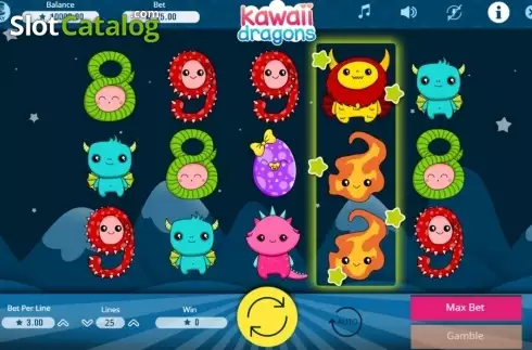 Скрин4. Kawaii Dragons слот