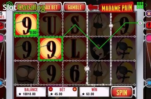 Скрин4. Madame Pain слот