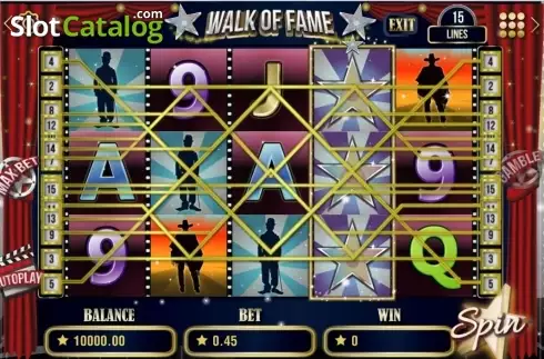Скрин3. Walk of Fame слот