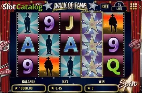 Скрин4. Walk of Fame слот