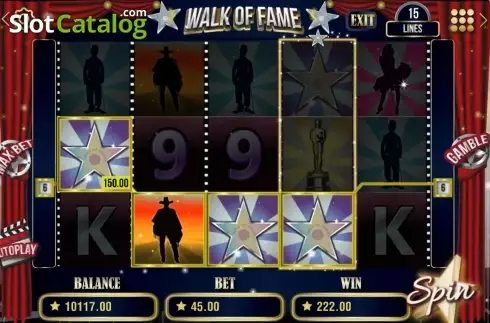 Скрин5. Walk of Fame слот