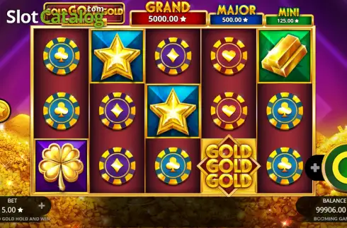 Скрин2. Gold Gold Gold Hold and Win слот