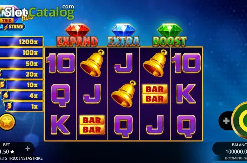 Скрин2. Diamond Hits Trio: InstaStrike слот