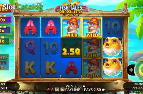Скрин3. Fish Tales Colossal Catch: Link & Loot слот