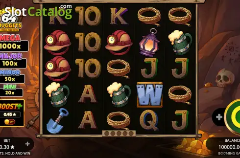 Скрин2. 64 Nuggets Hold and Win слот