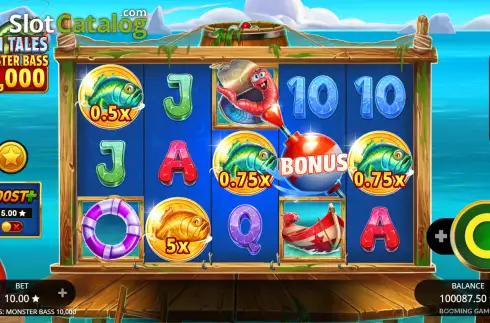 Скрин2. Fish Tales Monster Bass 10,000 слот
