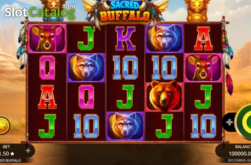 Скрин2. Sacred Buffalo слот