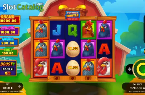Скрин2. Henhouse Hustle: Hold and Win слот