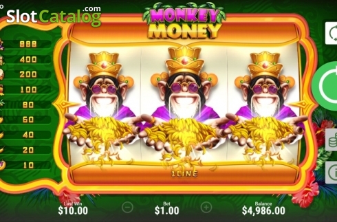 Скрин3. Monkey Money (Boongo) слот