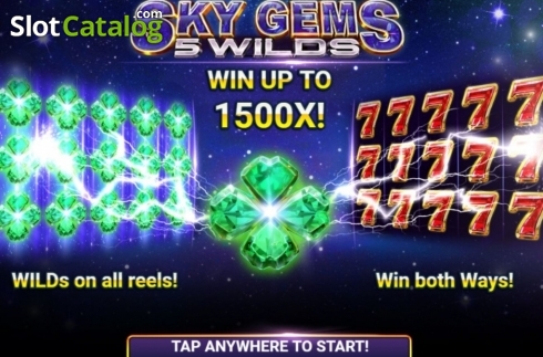 Скрин2. Sky Gems: 5 Wilds слот