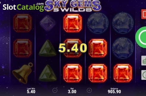 Скрин6. Sky Gems: 5 Wilds слот