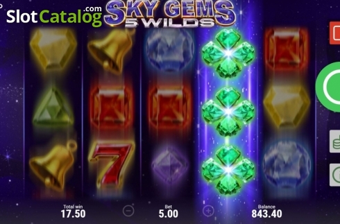 Скрин7. Sky Gems: 5 Wilds слот