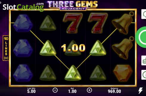 Скрин5. Three Gems слот