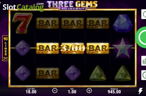 Скрин6. Three Gems слот