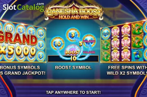 Скрин2. Ganesha Boost Hold and Win слот