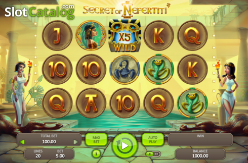 Скрин2. Secret Of Nefertiti слот