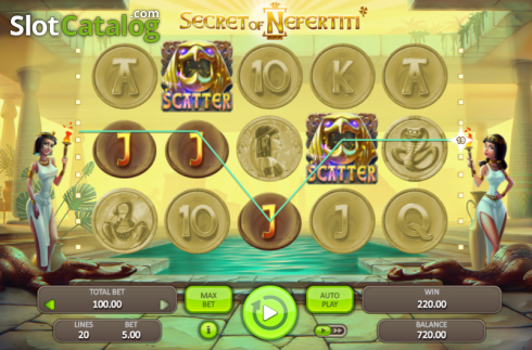 Скрин3. Secret Of Nefertiti слот