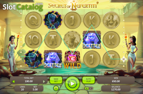 Скрин4. Secret Of Nefertiti слот