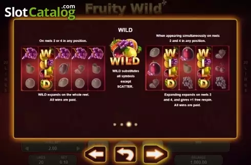 Скрин9. Fruity Wild слот