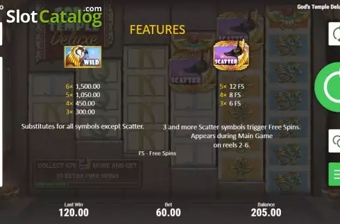 Скрин8. God's Temple Deluxe слот