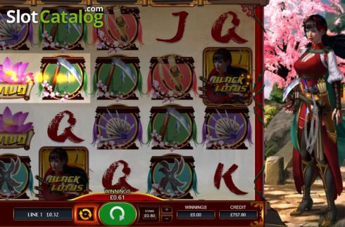 Скрин5. Black Lotus (Bulletproof Games) слот