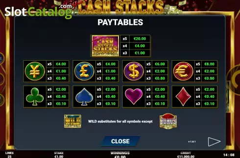 Скрин7. Mega Cash Stack (Bulletproof Games) слот