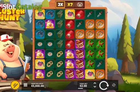 Скрин3. Piggy Cluster Hunt слот