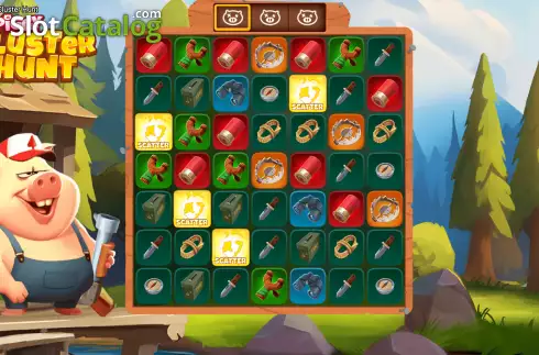 Скрин5. Piggy Cluster Hunt слот