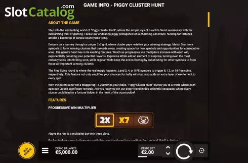 Скрин8. Piggy Cluster Hunt слот
