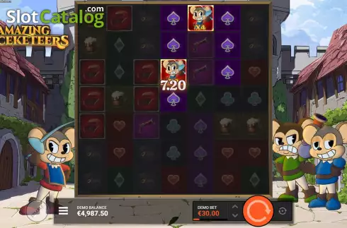 Скрин7. Amazing Miceketeers слот
