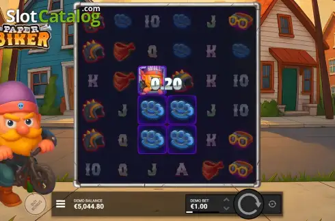 Скрин4. Paper Biker слот