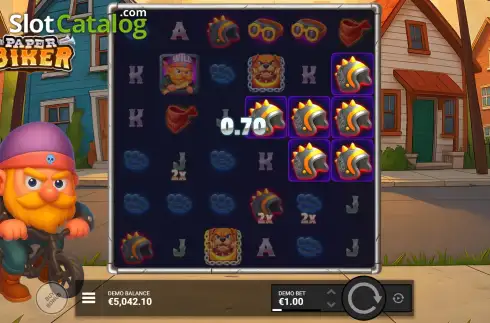 Скрин5. Paper Biker слот