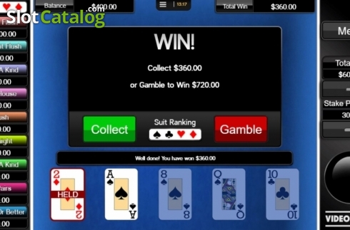 Скрин5. Video Poker (CORE Gaming) слот