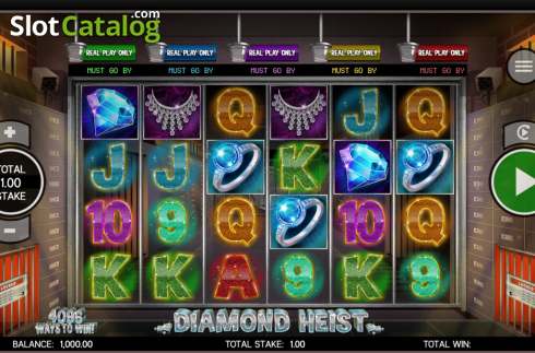 Скрин2. Diamond Heist слот