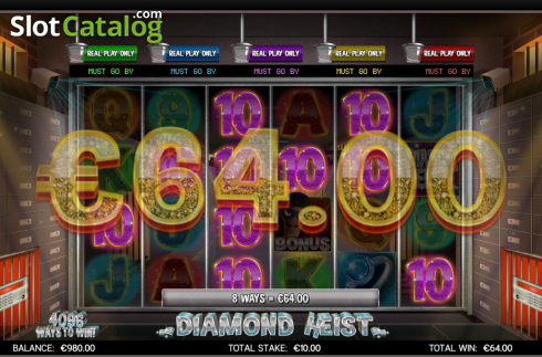 Скрин3. Diamond Heist слот